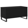 Mesa de Centro Carvalho Preto 90x44.5x45 cm Madeira Aglomerada 2