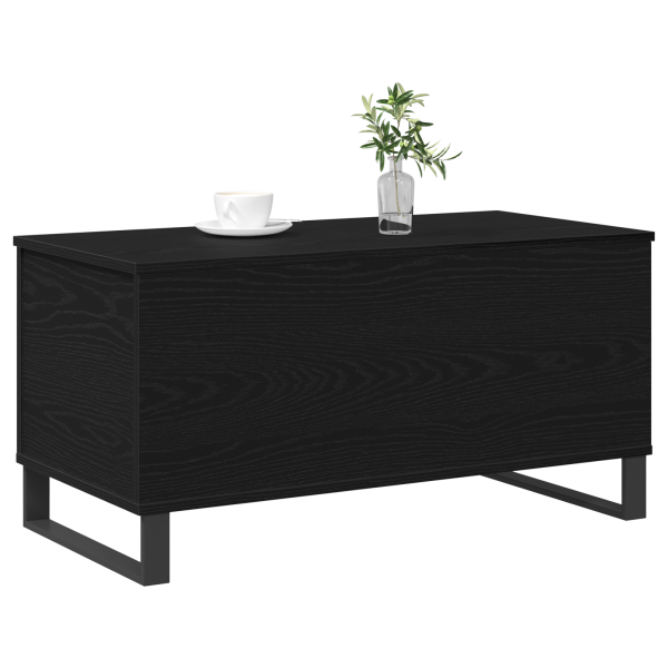 Mesa de centro madera de ingeniería roble negro 90x44.5x45 cm M 3