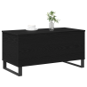 Mesa de centro madera de ingeniería roble negro 90x44.5x45 cm 3