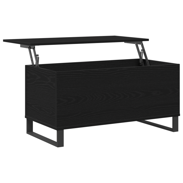 Mesa de Centro Carvalho Preto 90x44.5x45 cm Madeira Aglomerada M 5
