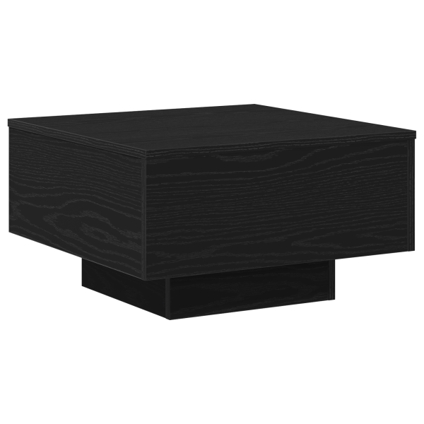 Mesa de café  negra de roble 55x55x31 cm. hecha de madera M 5