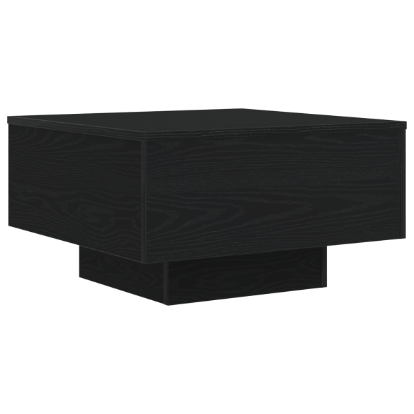 Mesa de Centro  com Luzes LED Carvalho Preto 55x55x31 cm M 5