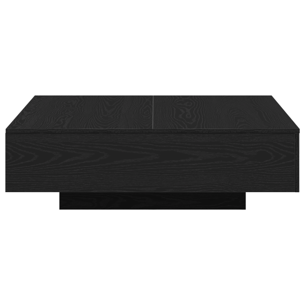 Mesa de Centro em Madeira de Carvalho Preta 100x100x31 cm M 4