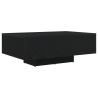 Mesa de Centro  com Luzes LED Carvalho Preto 85x55x31 cm 5