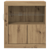 Sideboard com Luzes LED em Carvalho Artesanal 60.5x37x67 cm 5