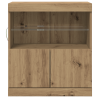 Sideboard  com Luzes LED Carvalho Artesanal 60x37x67 cm 5