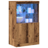 Sideboard  com Luzes LED Madeira Velha 60x37x100 cm 3