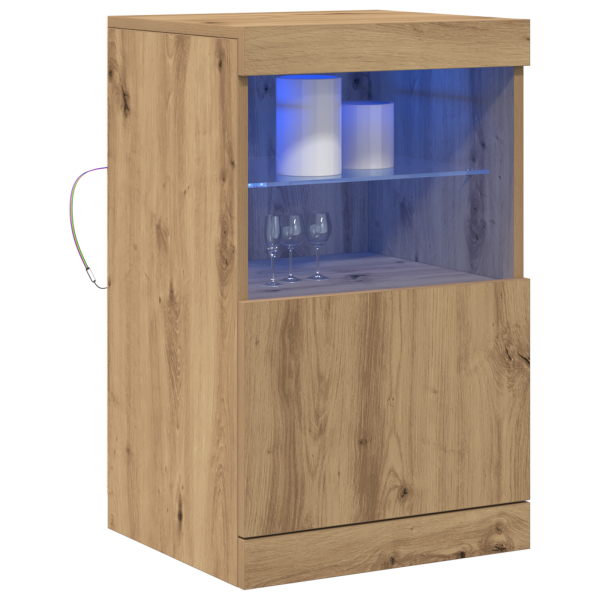 Sideboard  com Luzes LED Carvalho Artisan 41x37x67 cm M 3