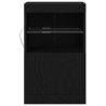 Buffet  com Luzes LED Carvalho Preto 41x37x67 cm 5