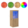 Aparador con luces LED madera roble artisan 41x37x100 cm 4