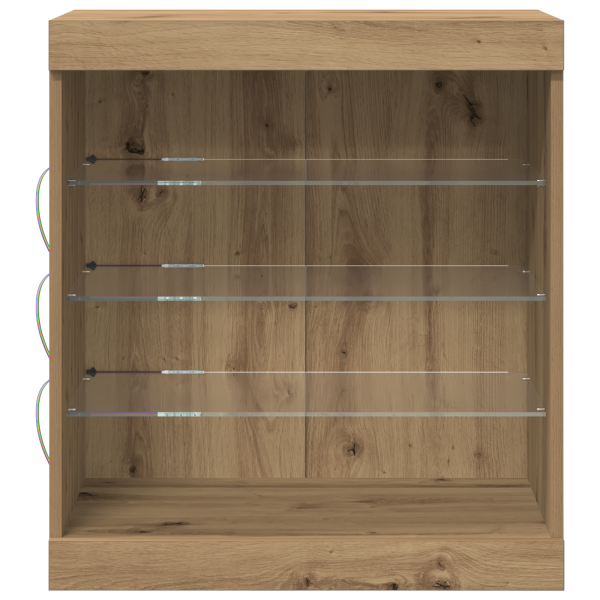 Sideboard  com Luzes LED Carvalho Artisan 60.5x37x67 cm M 5