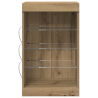 Sideboard  com Luzes LED Carvalho Artesanal 41x37x67 cm 5