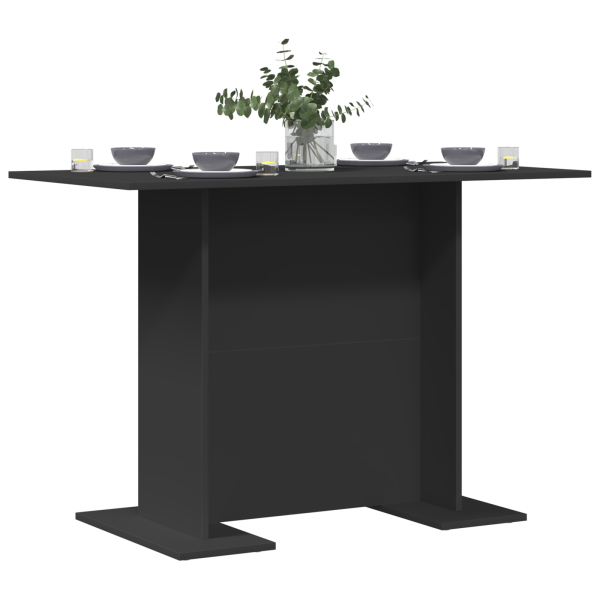 Mesa de Jantar Preta 100x60x75 cm Madeira Engenharia M 3