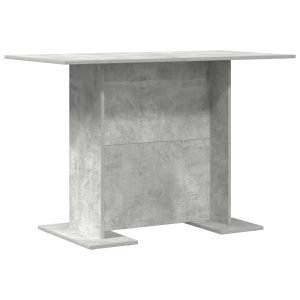 Mesa de comedor madera de ingeniería gris hormigón 110x60x75cm H