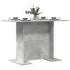 Mesa de comedor madera de ingeniería gris hormigón 110x60x75cm 3