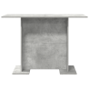 Mesa de comedor madera de ingeniería gris hormigón 110x60x75cm 5