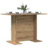 Mesa de Jantar  Artisan Oak 110x60x75 cm Madeira Engrenhada 3