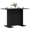 Mesa de comedor madera de ingeniería roble negro 110x60x75 cm 3