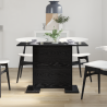 Mesa de comedor madera de ingeniería roble negro 110x60x75 cm 4