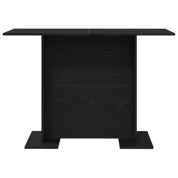 Mesa de comedor madera de ingeniería roble negro 110x60x75 cm M 5
