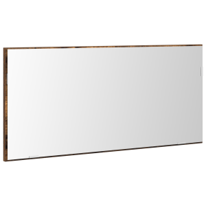 Mueble espejo de baño con luz LED roble ahumado 80x37 cm H