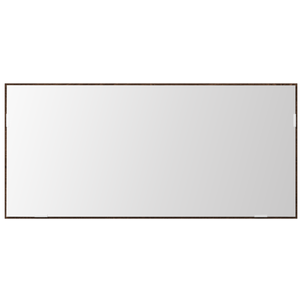 Mueble espejo de baño con luz LED marrón roble 80x37 cm M 4