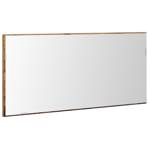 Mueble espejo de baño con luz LED madera envejecida 80x37 cm H