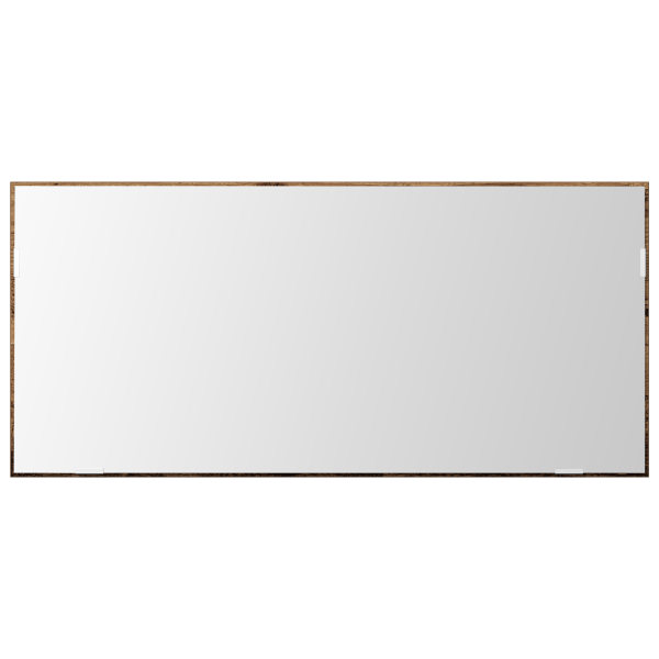 Mueble espejo de baño con luz LED madera envejecida 80x37 cm M 4