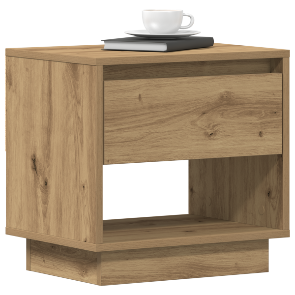 Mesitas de noche 2 uds madera roble artisan 45x34x47 cm M 3