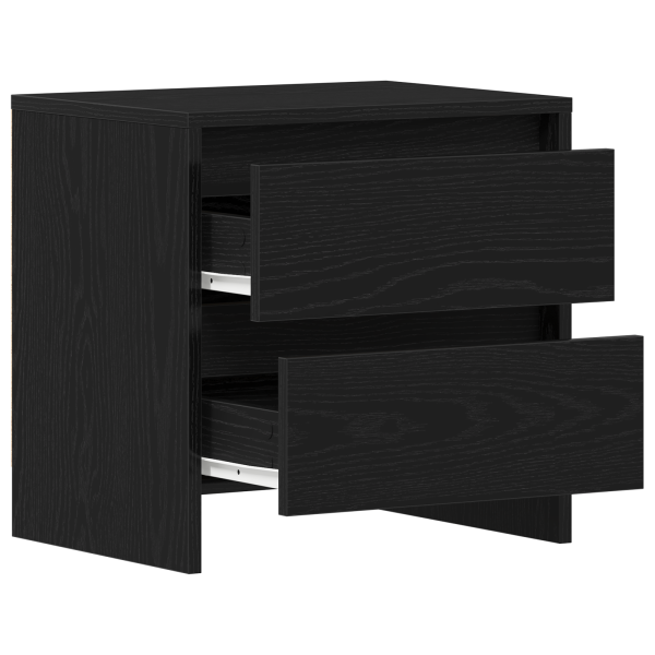 Cabecera de cama  Negro Roble 45x34x44.5 cm Madera de ingeniería M 5