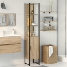 Mueble de baño madera de ingeniería roble sonoma 33x33x185.5 cm 1