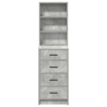 Highboard  Cinza Betão 40x41x135 cm Madeira Técnica 3