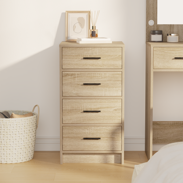 Buffet Carvalho Sonoma 40x41x75 cm Madeira Engenharia M 4