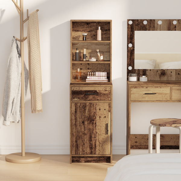 Armário Alto Madeira Velha 40x41x135 cm M 4