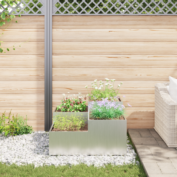 Jardineira  100x100x48 cm em Aço Galvanizado M 4