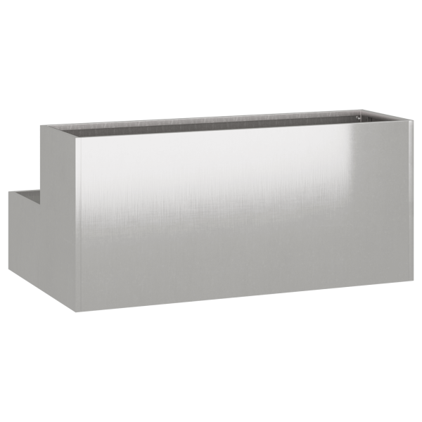 Jardineira 2 Níveis 100x60x45 cm Aço Inoxidável M 5