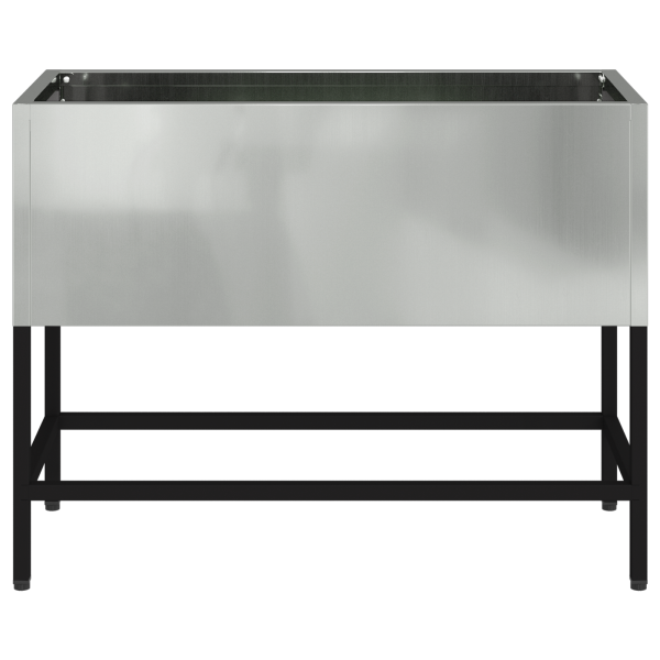 Jardinera elevada de acero acero galvanizado 60x26x45 cm M 5