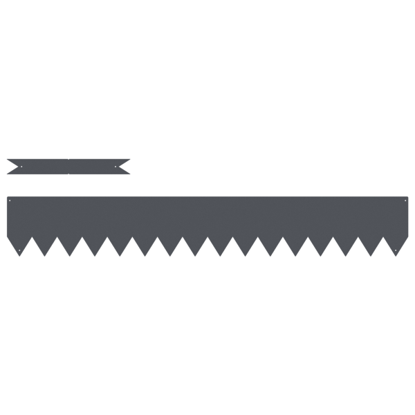 Bordes para césped 50 piezas acero antracita 100x0.5x15 cm M 2