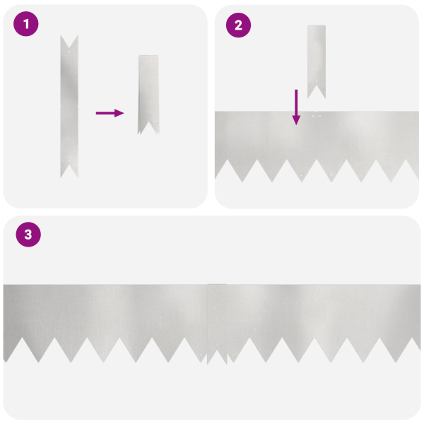 Bordes para césped 30 piezas acero inoxidable 100x0.5x15 cm M 4