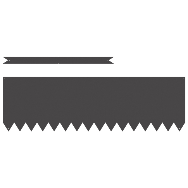 Bordes para césped 20 piezas acero negro 100x0.5x30 cm M 2