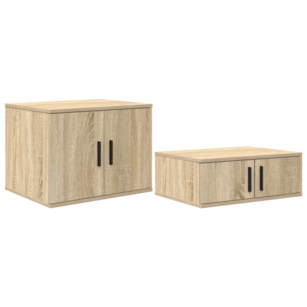 Mueble de almacenaje madera ingeniería envejecida 103x41x40 cm M 2