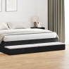 Cajones de cama madera de ingeniería negro 200x36.5x16.5 cm 1