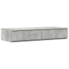 Cajones de cama madera ingeniería gris hormigón 80x36.5x16.5 cm 2