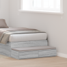 Cajones de cama madera ingeniería gris Sonoma 80x36.5x16.5 cm 1