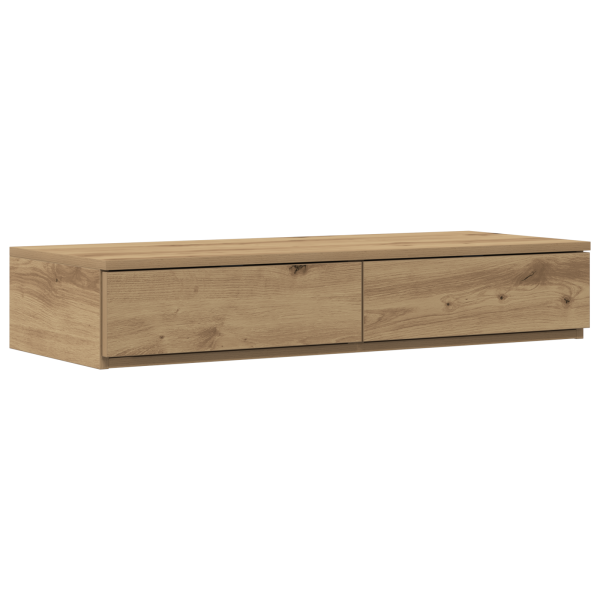 Cajones de cama madera ingeniería roble artisan 90x36.5x16.5 cm M 2
