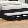 Gavetas de Cama Preto 120x36.5x16.5 cm Madeira de Engenharia 4