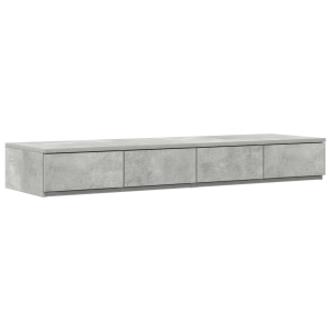 Cajones de cama madera ingeniería gris hormigón 120x36.5x16.5cm H