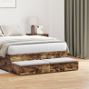 Cajones de cama madera ingeniería roble ahumado 120x36.5x16.5cm 1