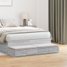 Cajones de cama madera ingeniería gris Sonoma 120x36.5x16.5 cm 1