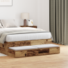 Cajones de cama madera ingeniería envejecida 120x36.5x16.5 cm 1